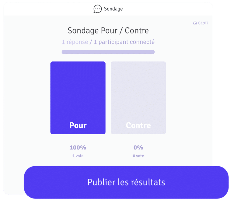 sondage publier
