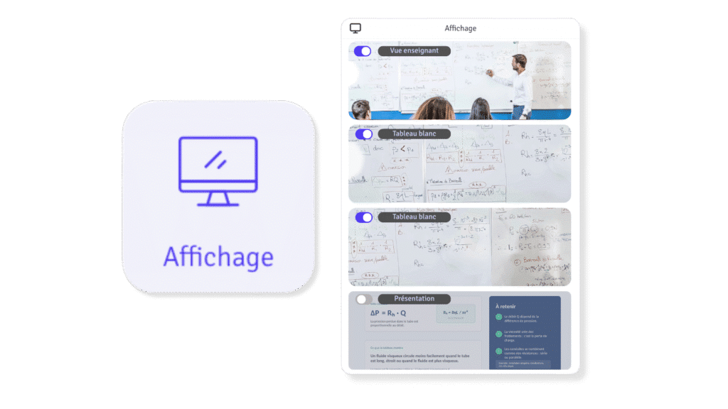 Gestion des affichages MEDISUP